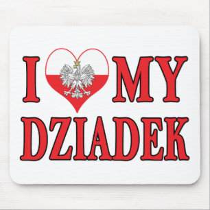 I Heart My Dziadek Mouse Mat