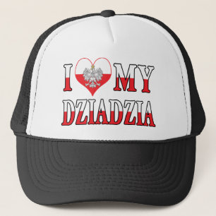 I Heart My Dziadzia Trucker Hat