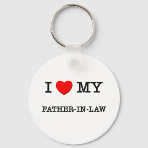 I Heart My FATHER-IN-LAW Key Ring