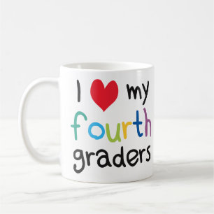 I Heart My Fourth Graders Teacher Love Coffee Mug