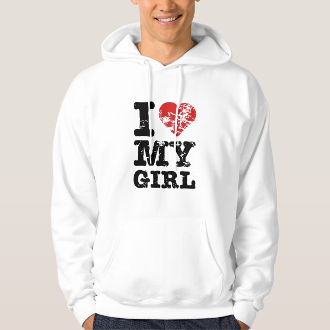 I Heart My Girl Hoodie (Front)