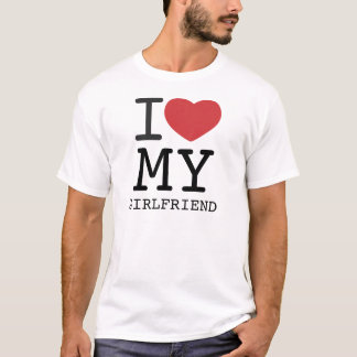 I HEART MY GIRLFRIEND customisable T-Shirt