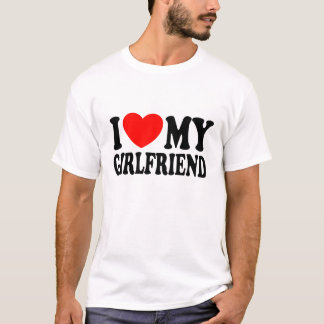 I Heart My Girlfriend, I Love My GF, Valentine Day T-Shirt