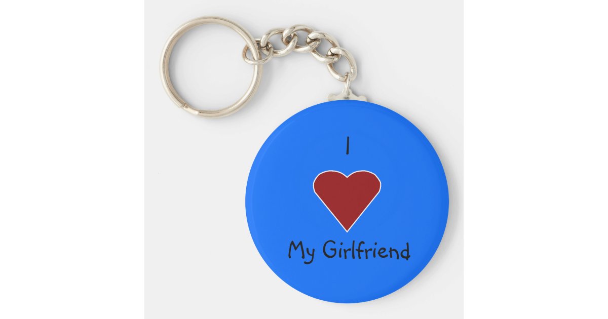 I Heart My Girlfriend Key Ring Uk