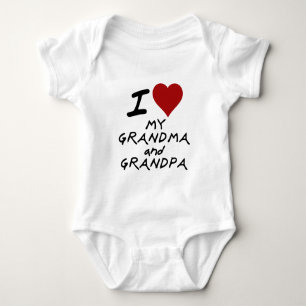 i heart my grandma and grandpa baby bodysuit
