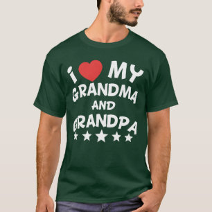 I Heart My Grandma And Grandpa friend T-Shirt