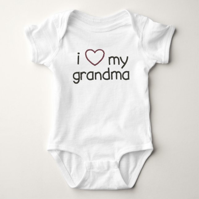 I Heart My Grandma Bodysuit (Front)