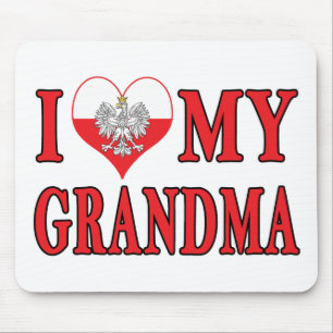 I Heart My Grandma Mouse Mat