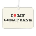 I Heart My Great Dane Car Air Freshener