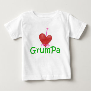 I heart my Grumpa Baby T-Shirt
