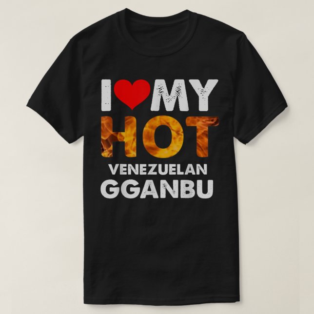 I Heart My Hot Venezuelan Gganbu for BFFs Friends  T-Shirt (Design Front)