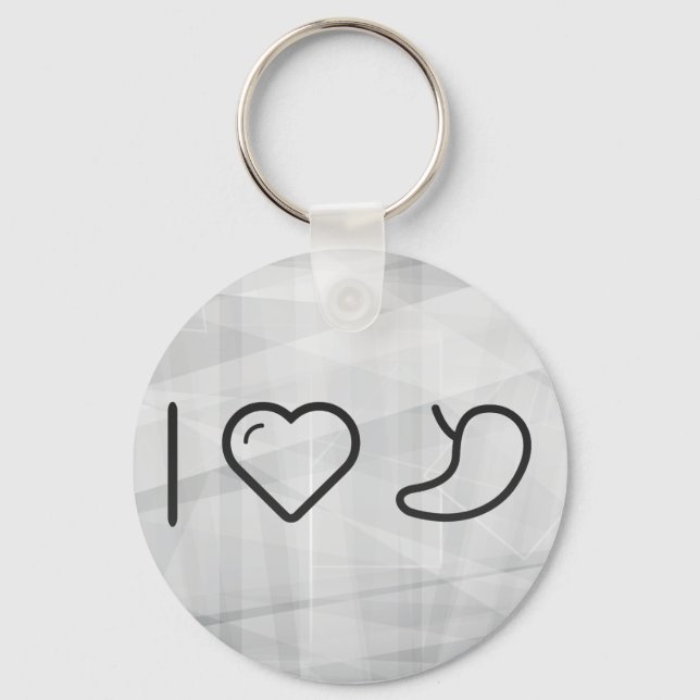 I Heart My Kidneys Key Ring (Front)