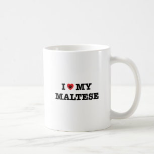 I Heart My Maltese Coffee Mug