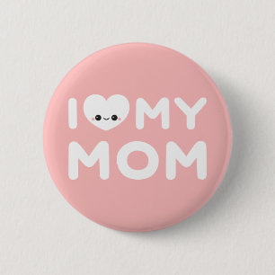 I Heart My Mum 6 Cm Round Badge