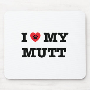 I Heart My Mutt Mouse Mat
