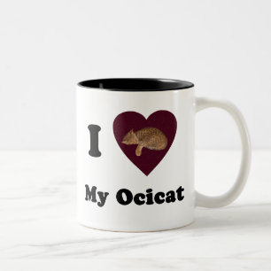 I Heart My Ocicat Mug