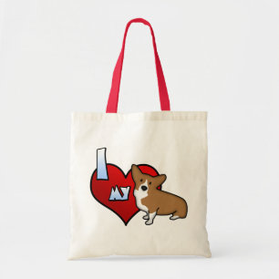 I Heart my Pembroke Welsh Corgi Tote Bag
