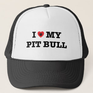I Heart My Pit Bull Trucker Hat