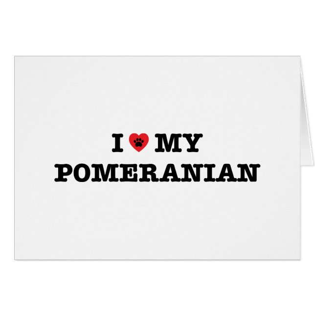 I Heart My Pomeranian (Front Horizontal)