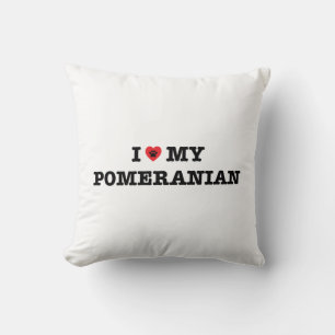 I Heart My Pomeranian Cushion