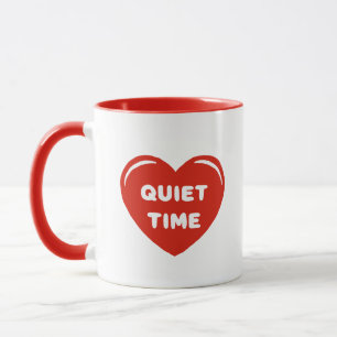 I Heart My Quiet Time Minimalist Heart Mug