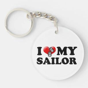 I (Heart) My Sailor Key Ring