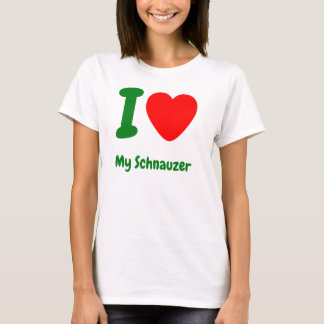 I Heart My Schnauzer T-Shirt