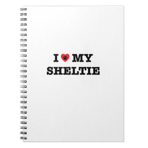 I Heart My Sheltie Notebook