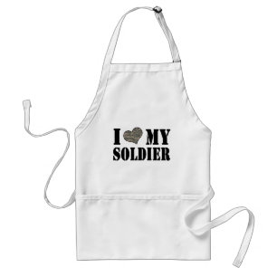 I Heart My Soldier Standard Apron