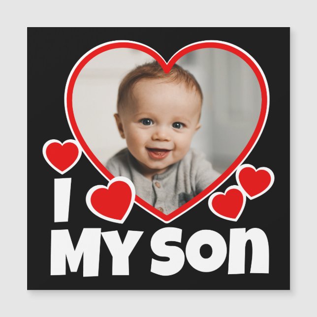 I Heart My Son Personalised Photo (Front)