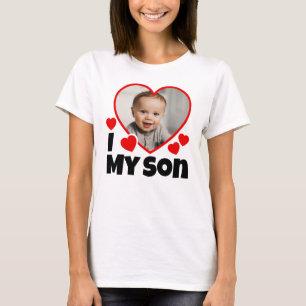 I Heart My Son Personalised Photo T-Shirt