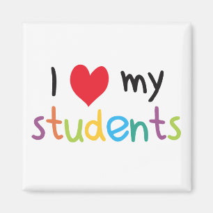 I Heart My Students Teacher Love Magnet