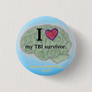 I [heart] my TBI survivor button