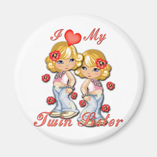 I (Heart) my Twin Sister Magnet