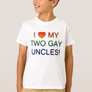 I (Heart) My Two Gay Uncles! t-shirt