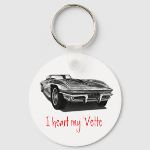 I heart my 'Vette Key Ring