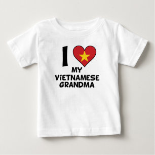 I Heart My Vietnamese Grandma Baby T-Shirt