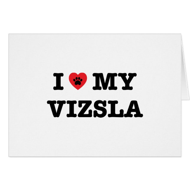 I Heart My Vizsla (Front Horizontal)