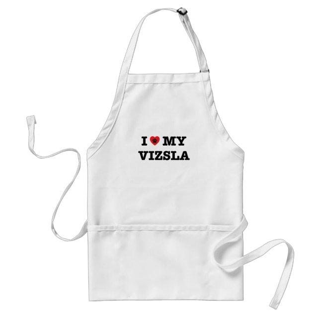 I Heart My Vizsla Apron (Front)