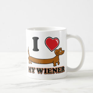 I-HEART-MY-WEINER COFFEE MUG