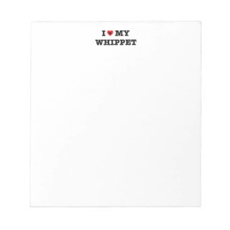I Heart My Whippet Notepad