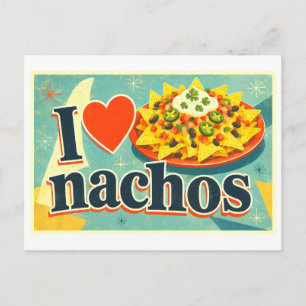 "I [Heart] Nachos" Postcard