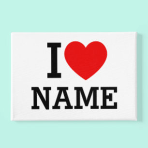 I Heart Name Acrylic Print