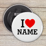 I Heart Name Bottle Opener<br><div class="desc">Write your desired Name or Text on the name Section.</div>