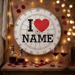 I Heart Name Dartboard