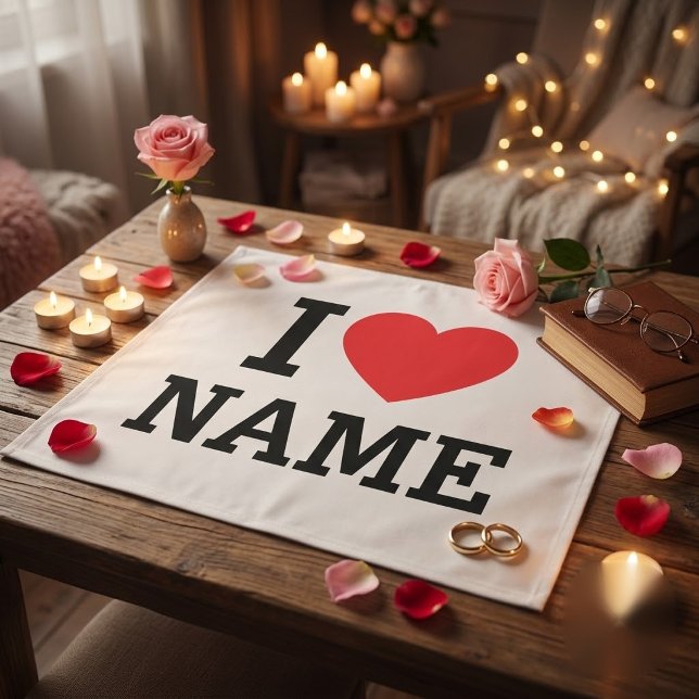 I Heart Name Fabric (Creator Uploaded)