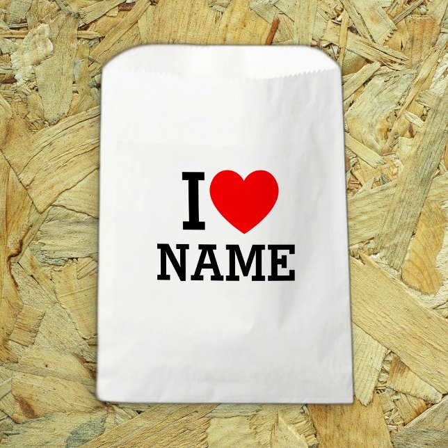 I Heart Name Favour Bags (Creator Uploaded)