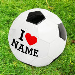 I Heart Name Football<br><div class="desc">Write your desired Name or Text on the name Section.</div>