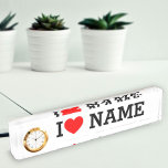 I Heart Name Nameplate<br><div class="desc">Write your desired Name or Text on the name Section.</div>