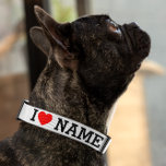 I Heart Name Pet Collar<br><div class="desc">Write your desired Name or Text on the name Section.</div>